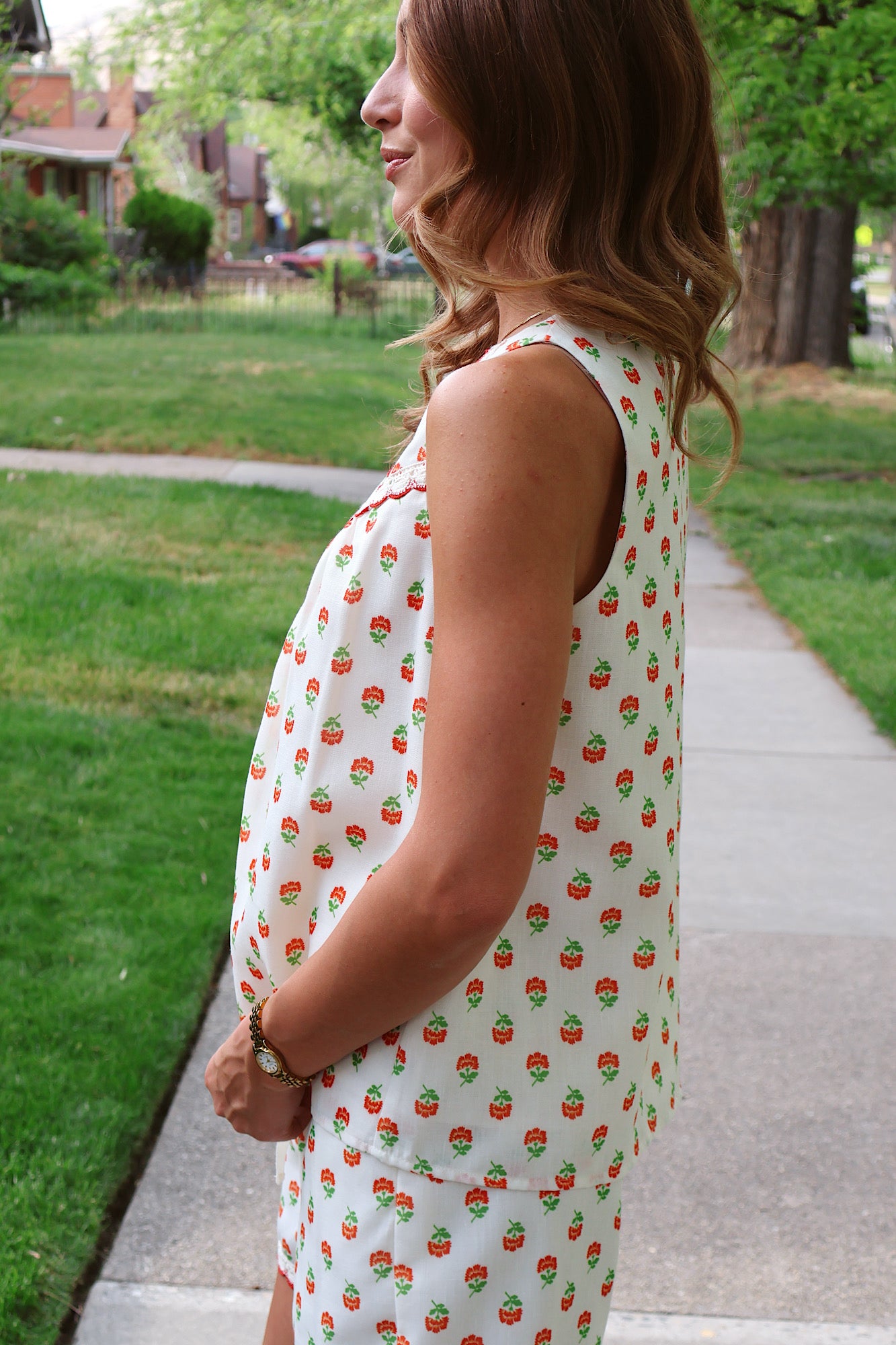 Flora Scalloped Tank