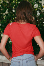 Sweetheart Ribbed Tee