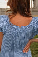 Teddy Gingham Ruffle Dress