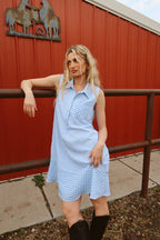 Bluebell Gingham Shirt Dress
