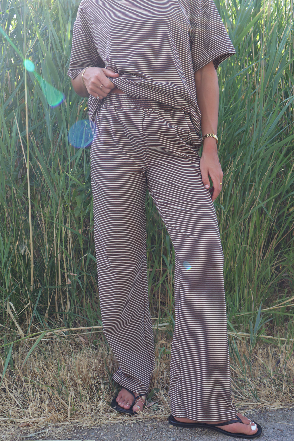 Porter Fleece Stripe Pants