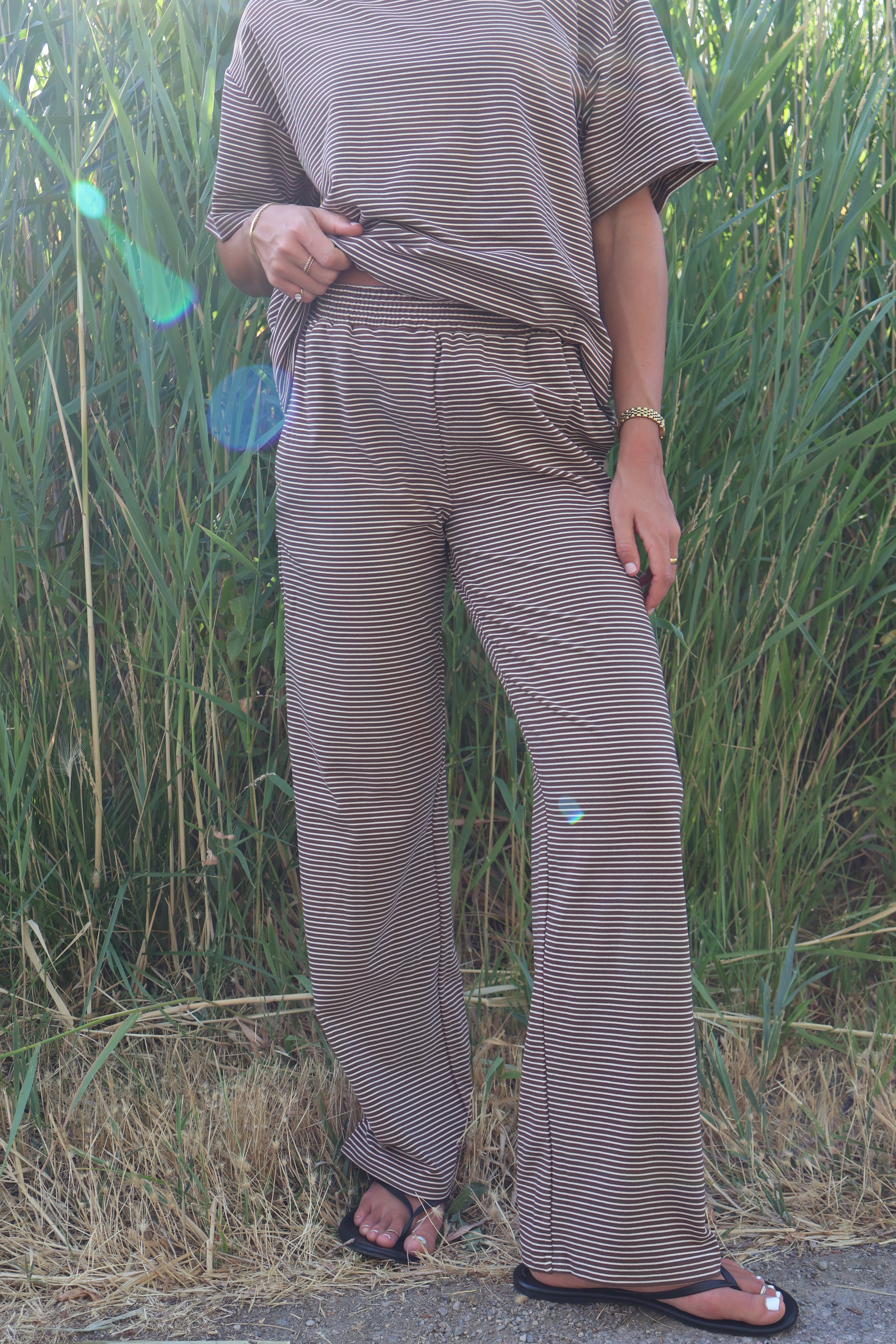 Porter Fleece Stripe Pants