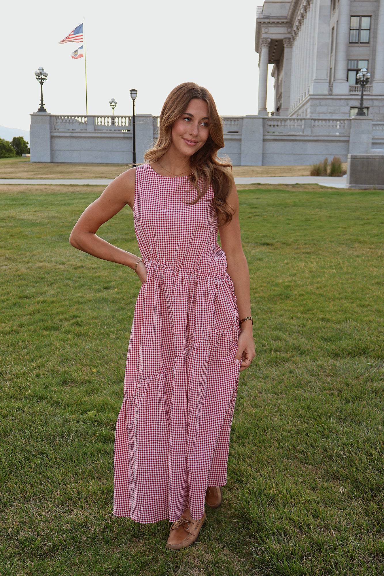 Kennedy Asymmetrical Tie Maxi