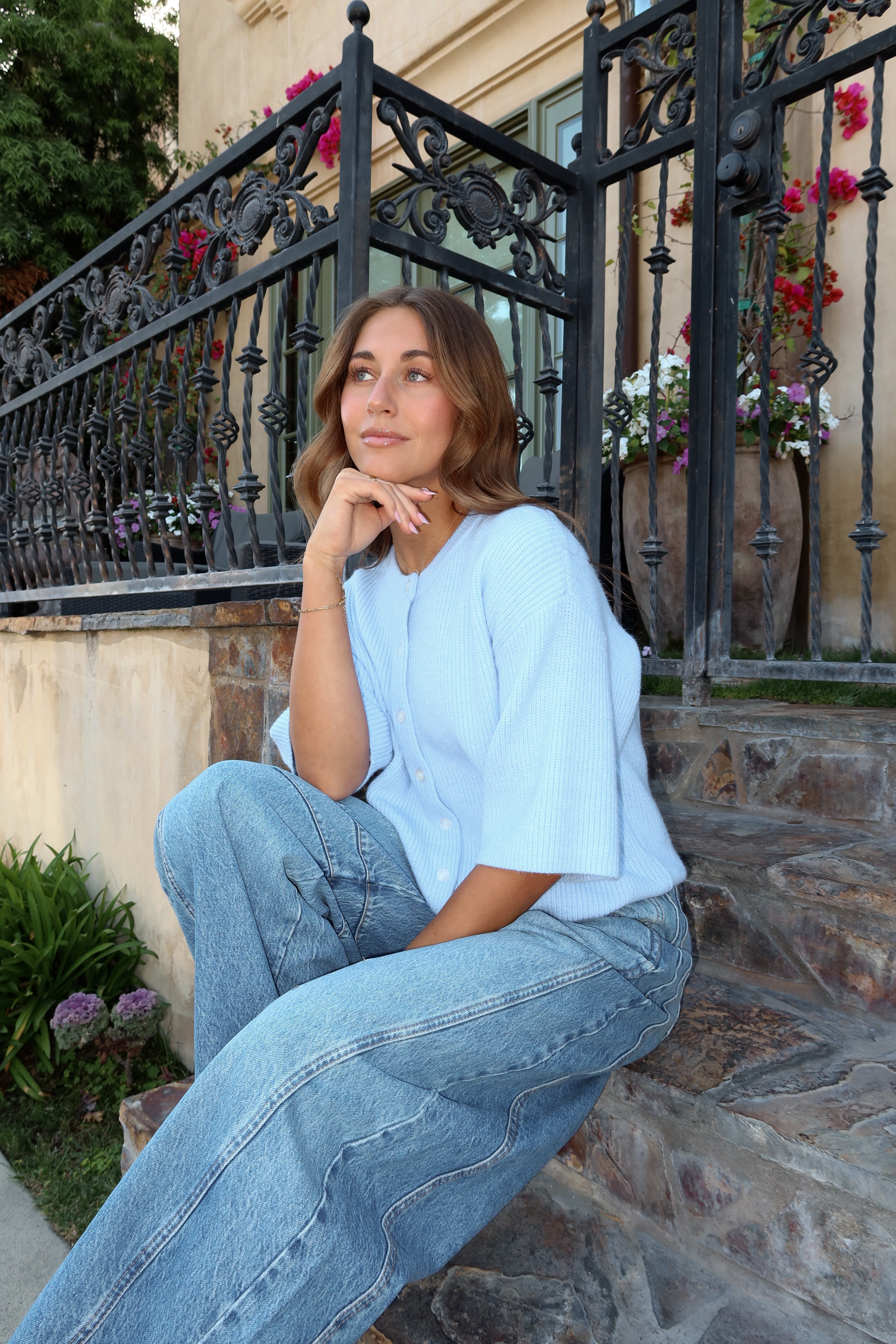 Sadie Cardigan in Blue Secondary image