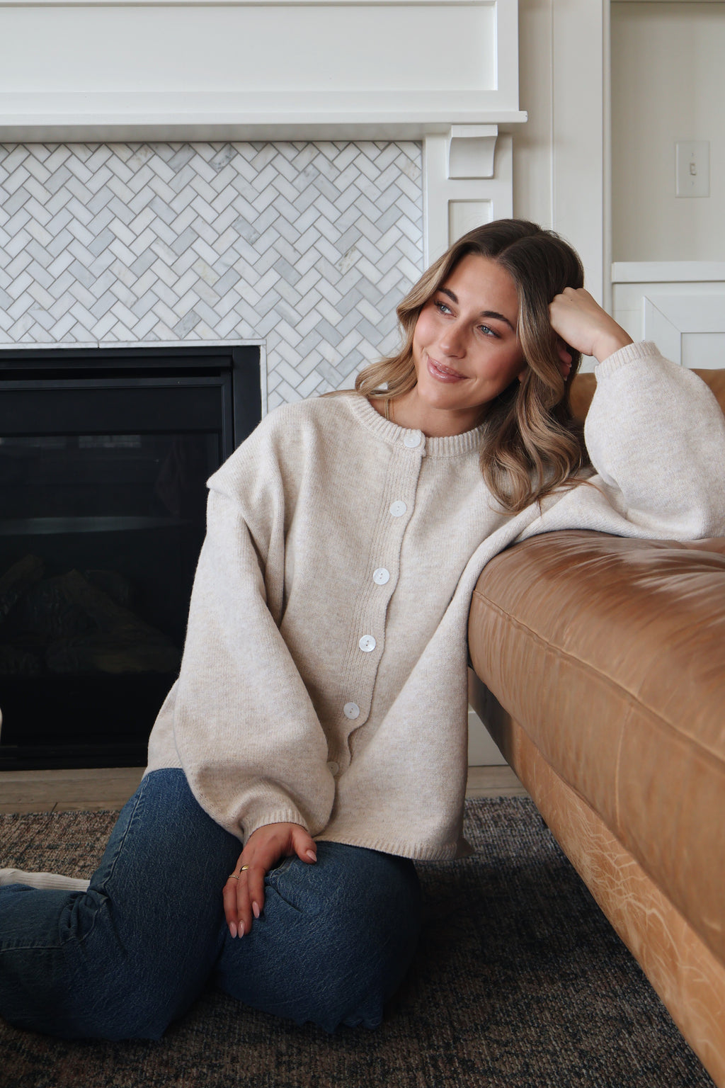 Julia Cardigan in Oatmeal