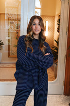 Porter Fleece Stripe Top