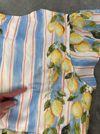 FINAL SALE - FLAWED Citrus Stripe Dress - XLarge