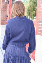 Teddy Bear Sweater in Navy