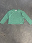 FINAL SALE - FLAWED Lauren Stripe Top in Green - M/L