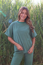 Porter Fleece Stripe Tee