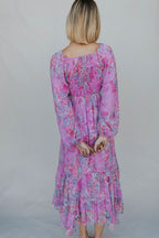 Purple Rain Floral Midi
