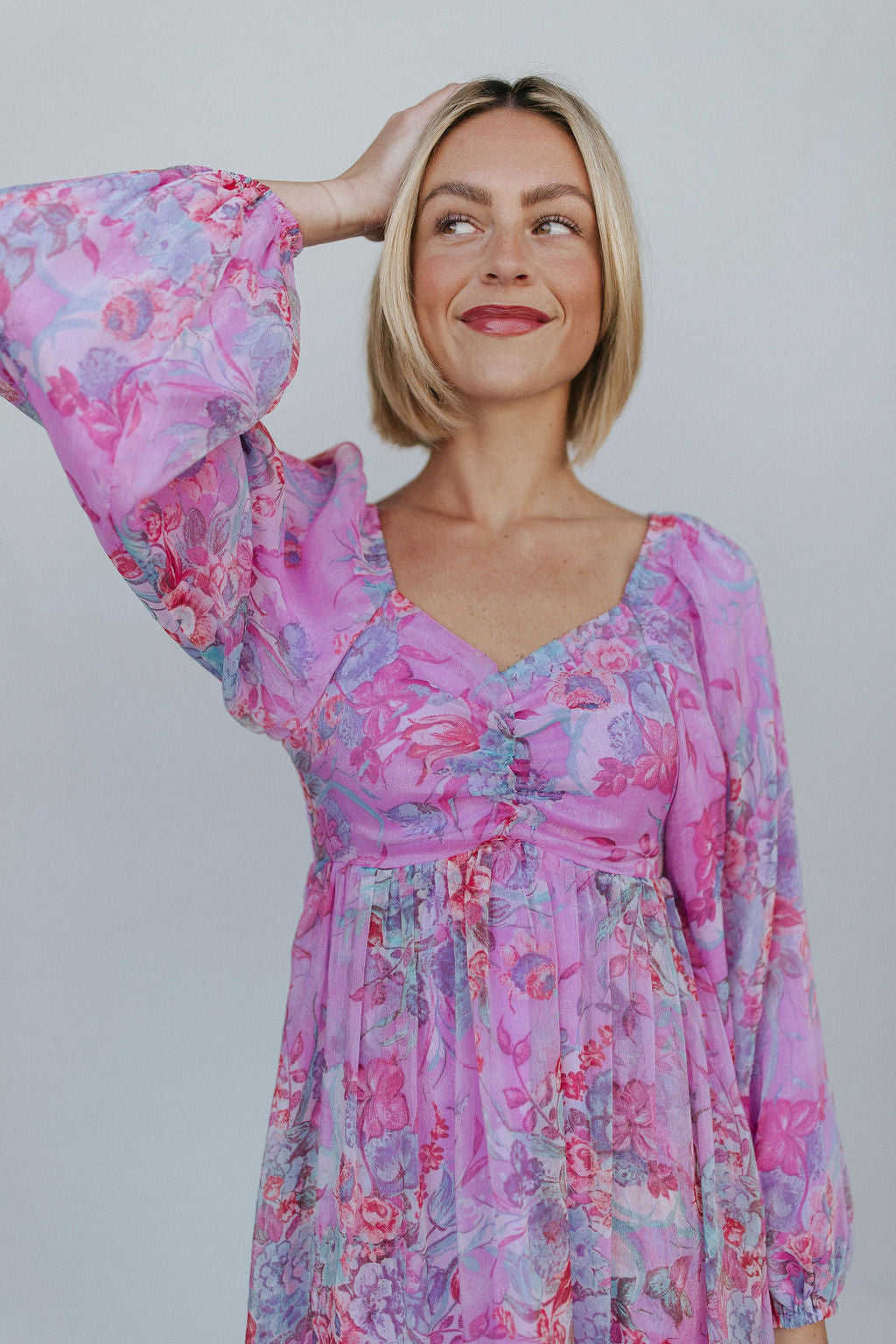 Purple Rain Floral Midi Secondary image