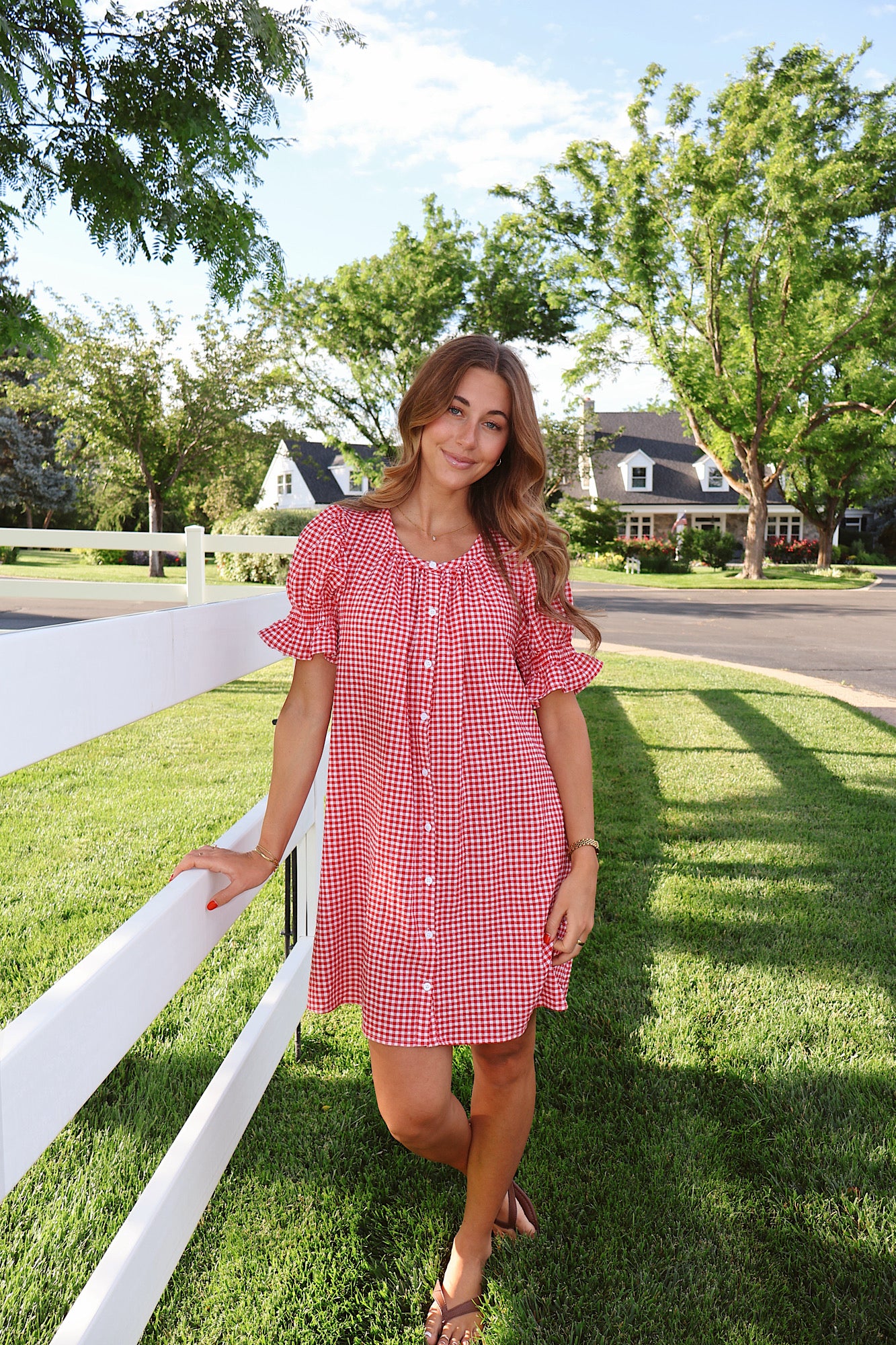 Sarah Gingham Dress