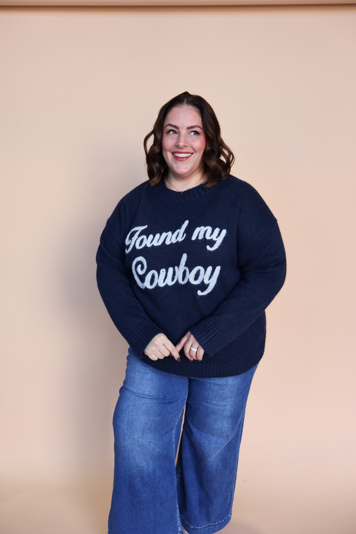 Found My Cowboy Sweater in Navy