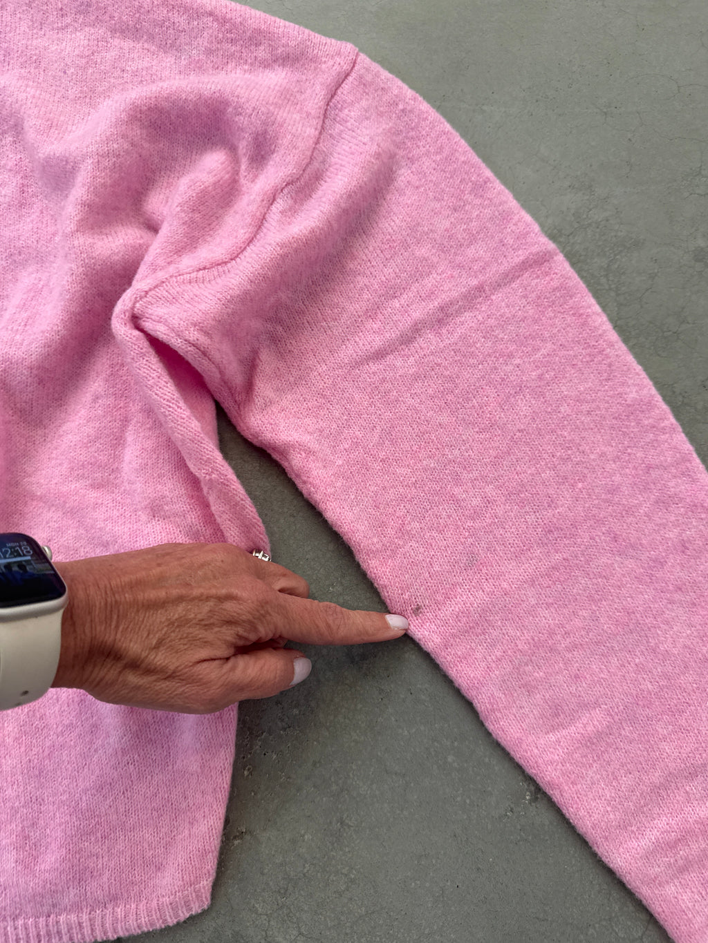 FINAL SALE - FLAWED Piper Cardigan in Pink - Medium