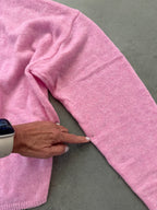 FINAL SALE - FLAWED Piper Cardigan in Pink - Medium