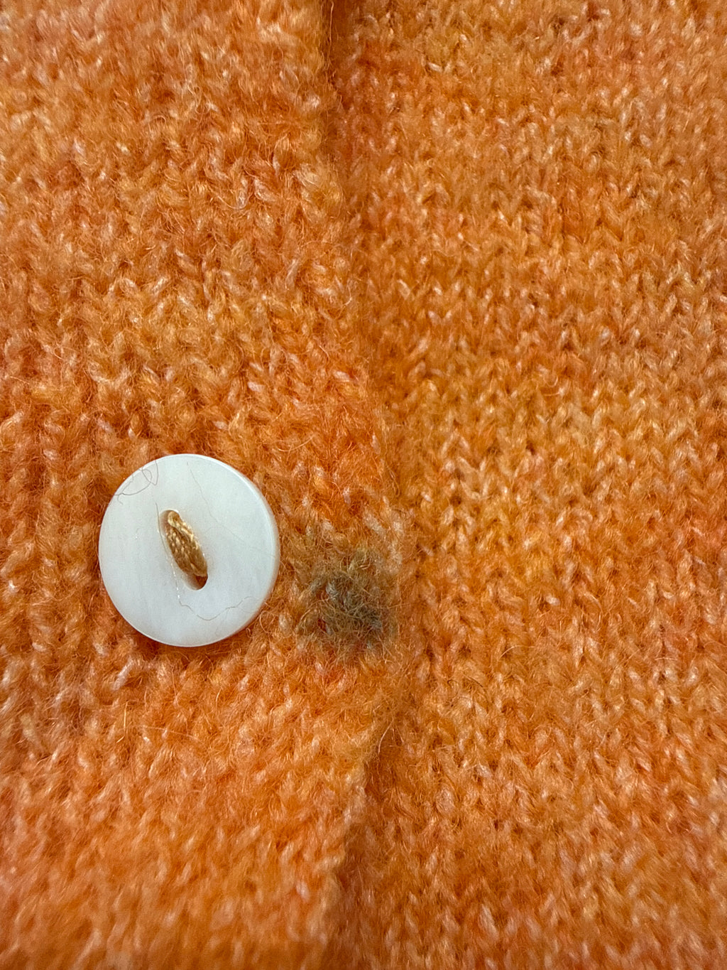 FINAL SALE - FLAWED Piper Cardigan in Orange - Large