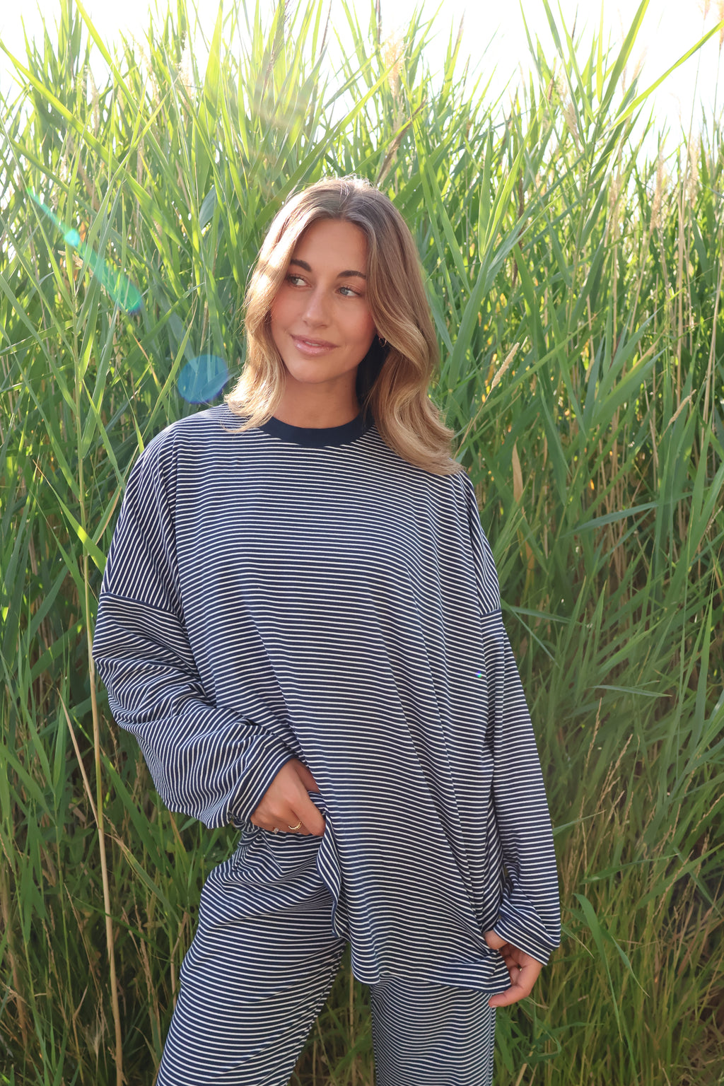Porter Fleece Stripe Long Sleeve
