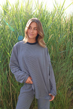 Porter Fleece Stripe Long Sleeve
