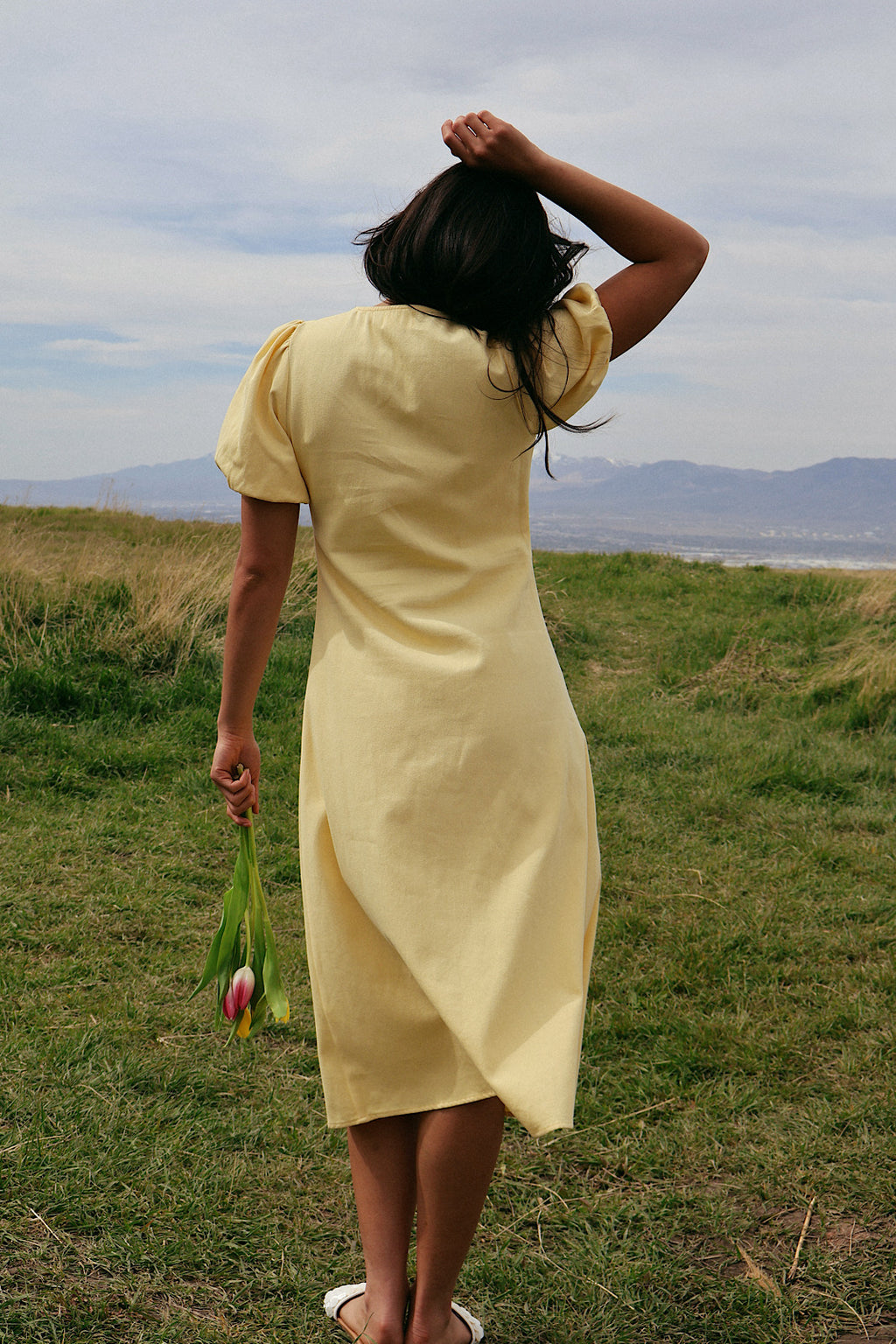 Sunnie Midi in Butter Yellow
