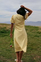 Sunnie Midi in Butter Yellow