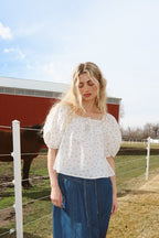 Rosebud Floral Blouse