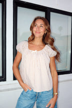 Aspyn Gingham Blouse