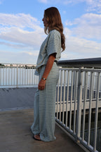 Cameron Fleece Stripe Pants