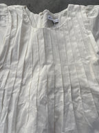 FINAL SALE - FLAWED White pintuck blouse - Small