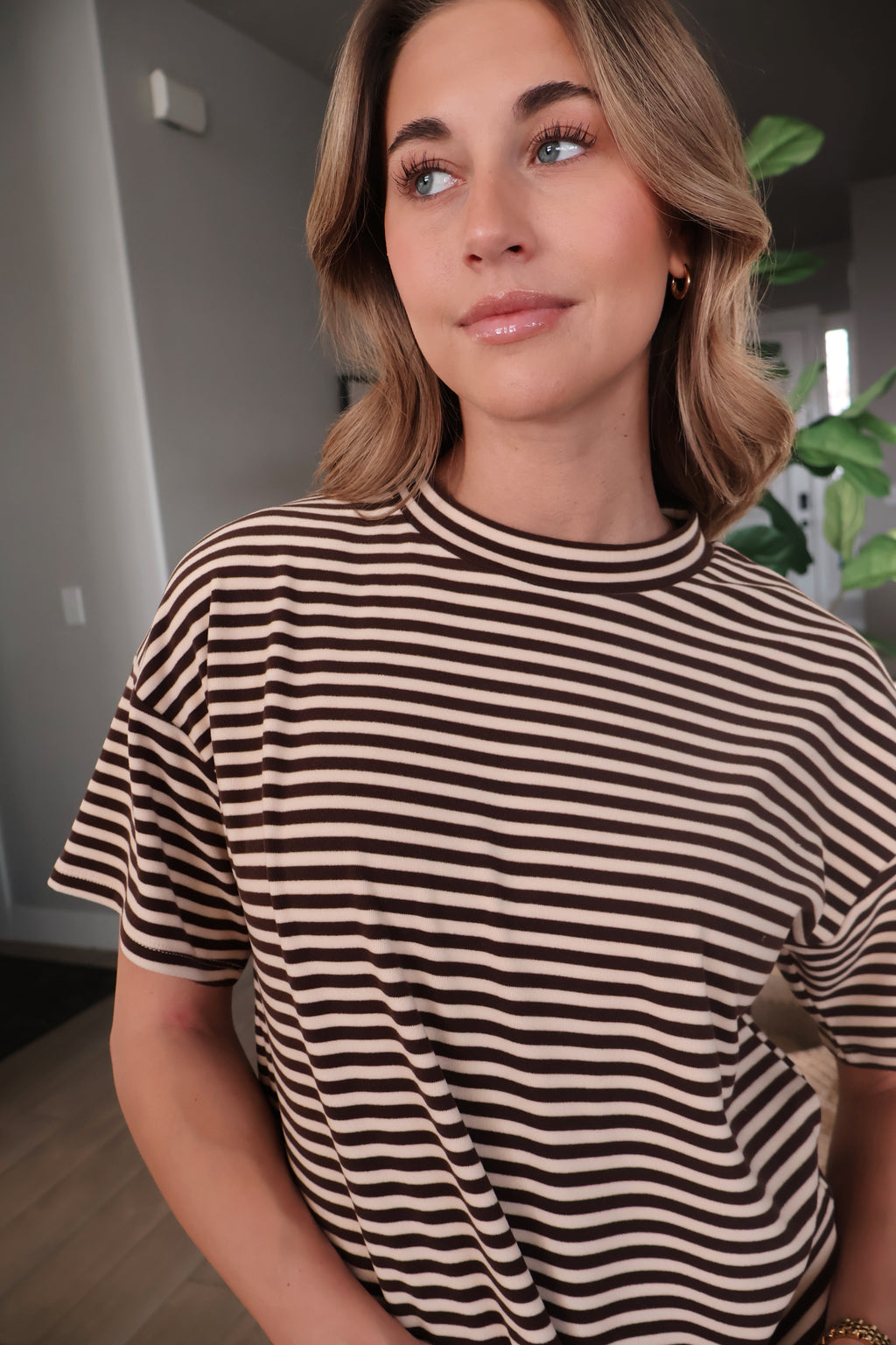 FINAL SALE - Porter Fleece Stripe Tee