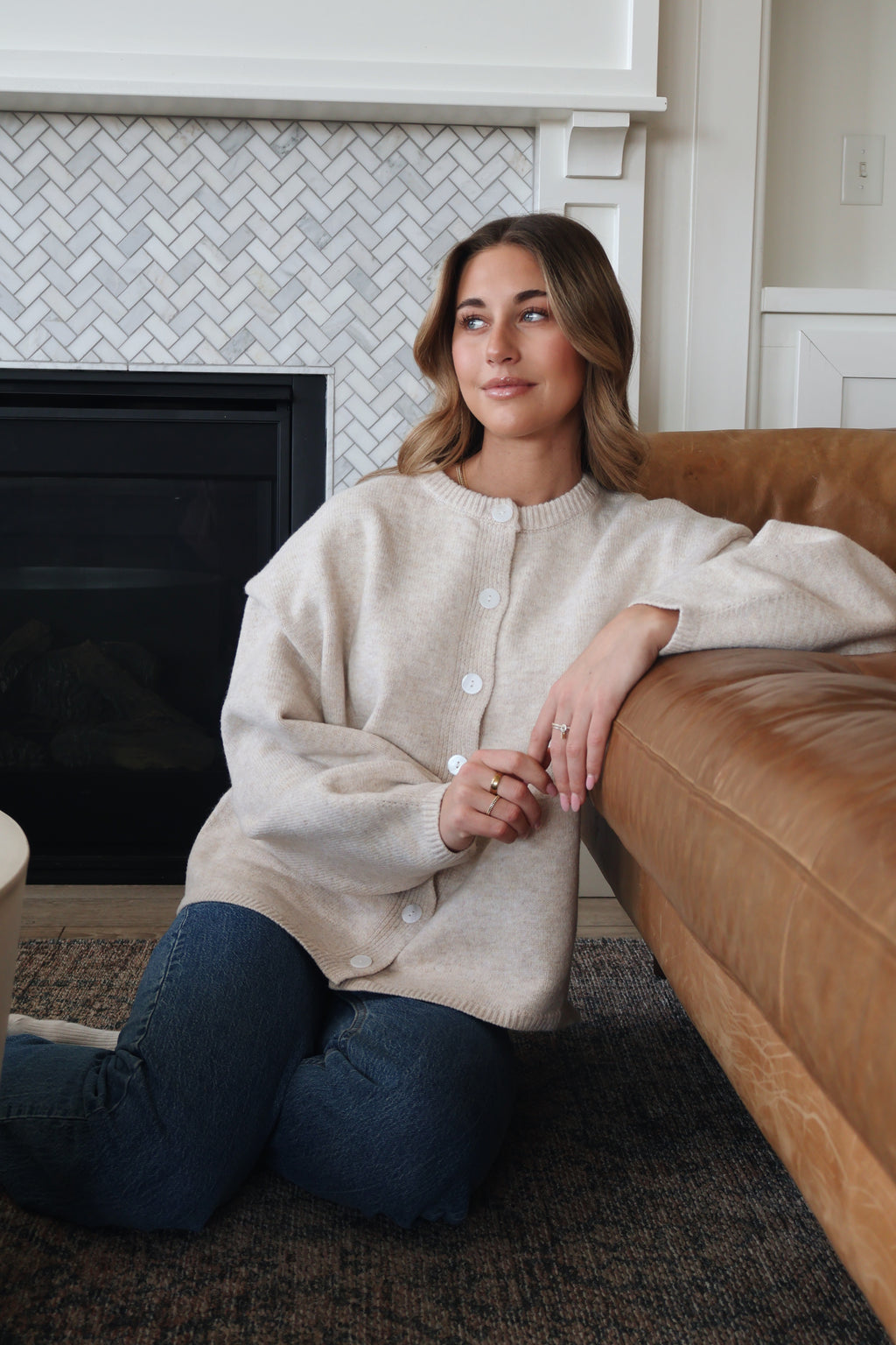 Julia Cardigan in Oatmeal