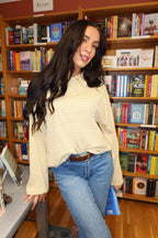 Ollie Stripe Polo in Yellow