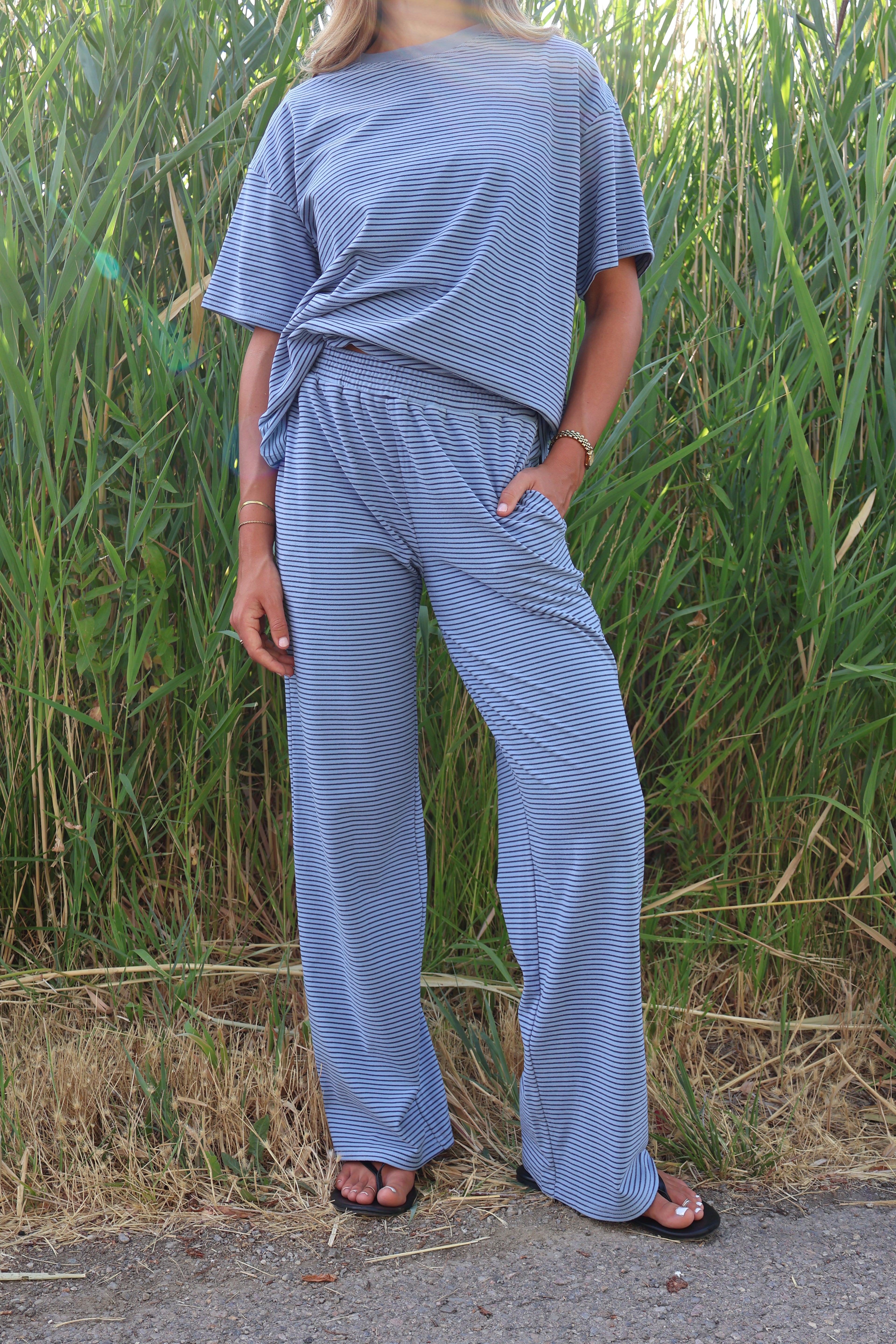 Porter Fleece Stripe Pants