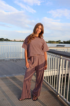 Cameron Fleece Stripe Pants