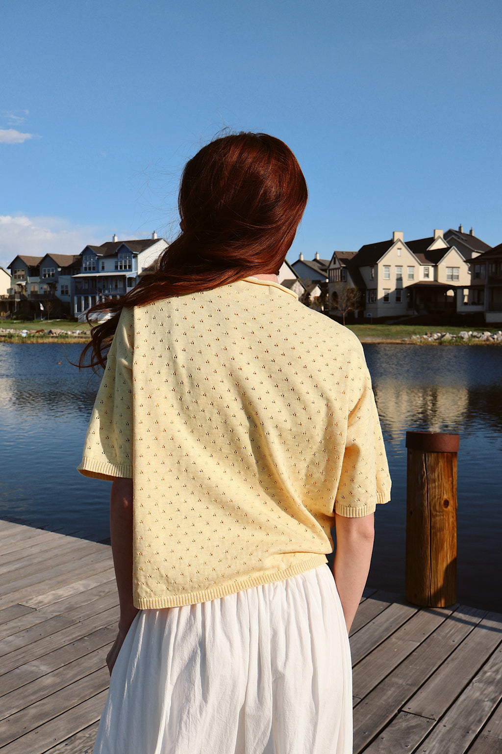 Seaside Sorbet Pointelle Cardigan