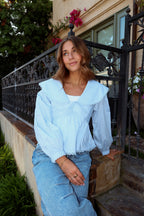 FINAL SALE - Audrey Cotton Poplin Blouse
