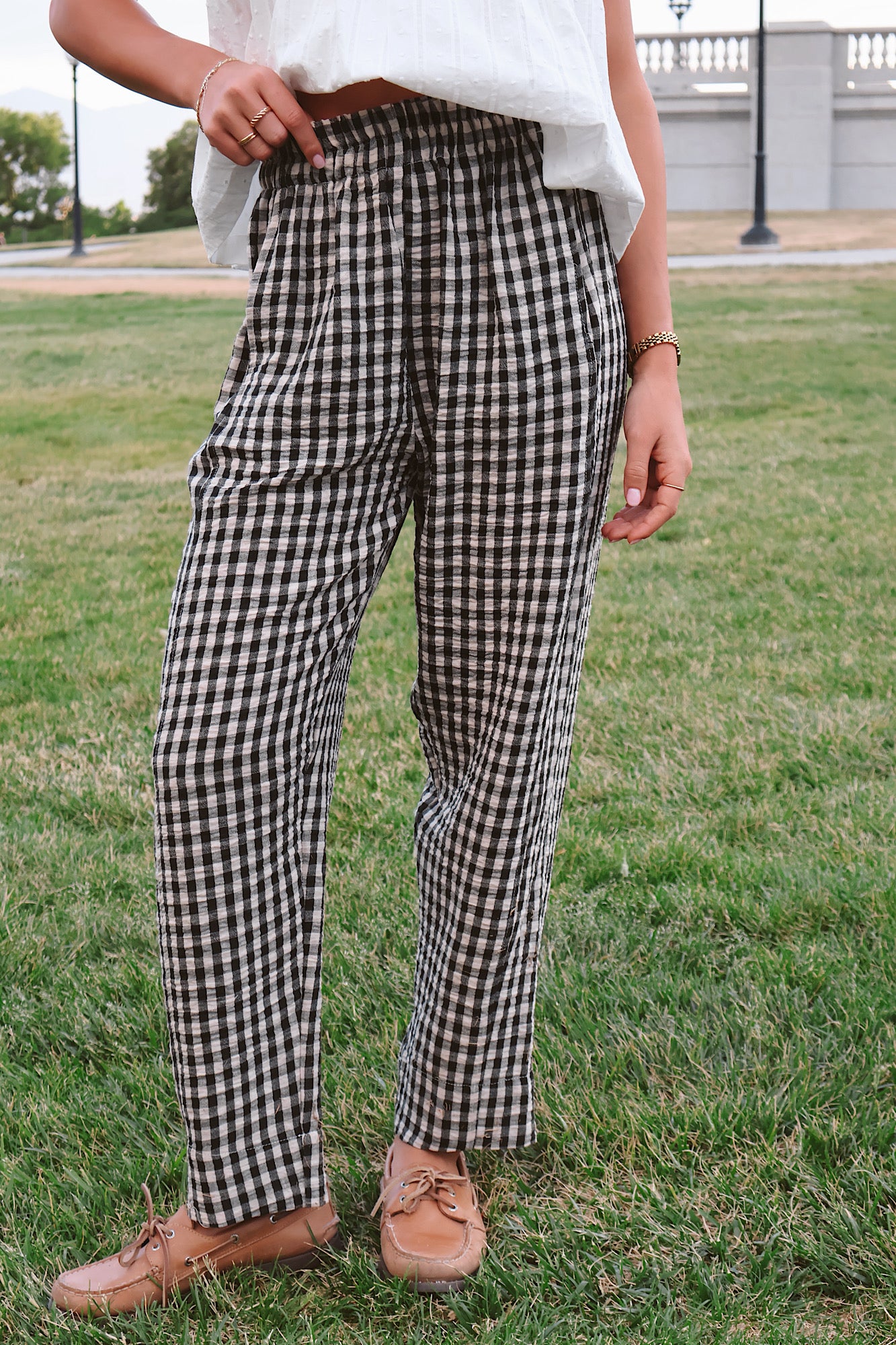 Roosevelt Gingham Pants
