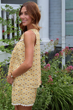 Flora Scalloped Tank