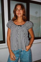 Aspyn Gingham Blouse