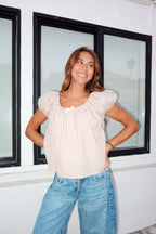 Aspyn Gingham Blouse