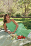 Alice Gingham Midi in Apple Green