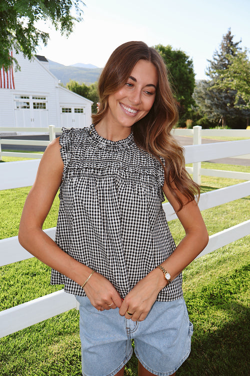 June Gingham Tank
