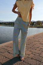 Saltwater Gingham Ruffle Pants