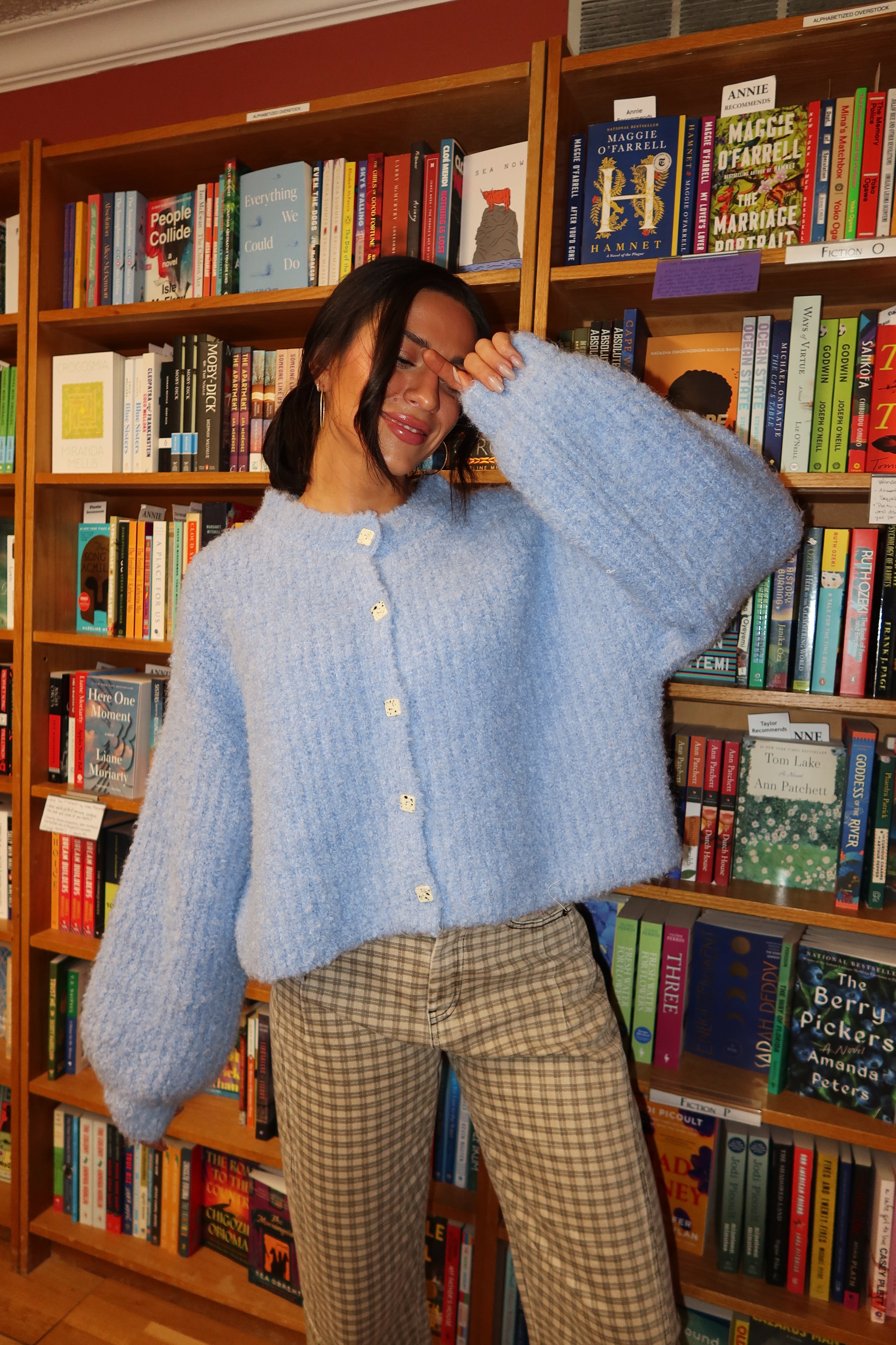 Rachel Cardigan in Blue Main image