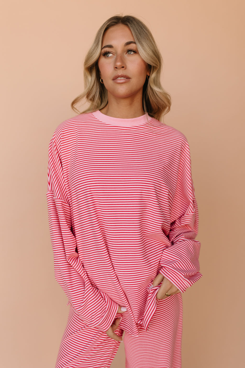 Porter Fleece Stripe Top