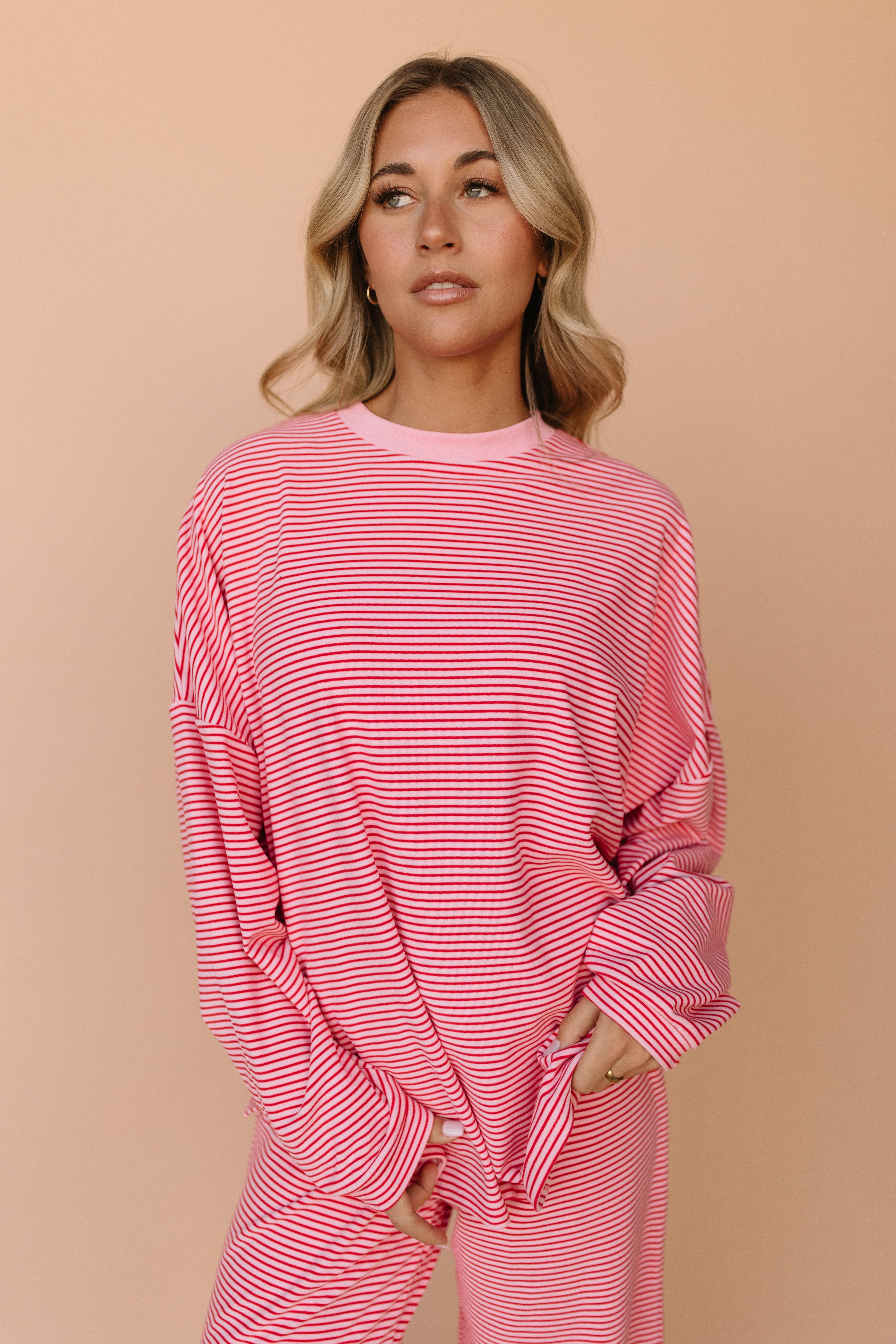 Porter Fleece Stripe Top