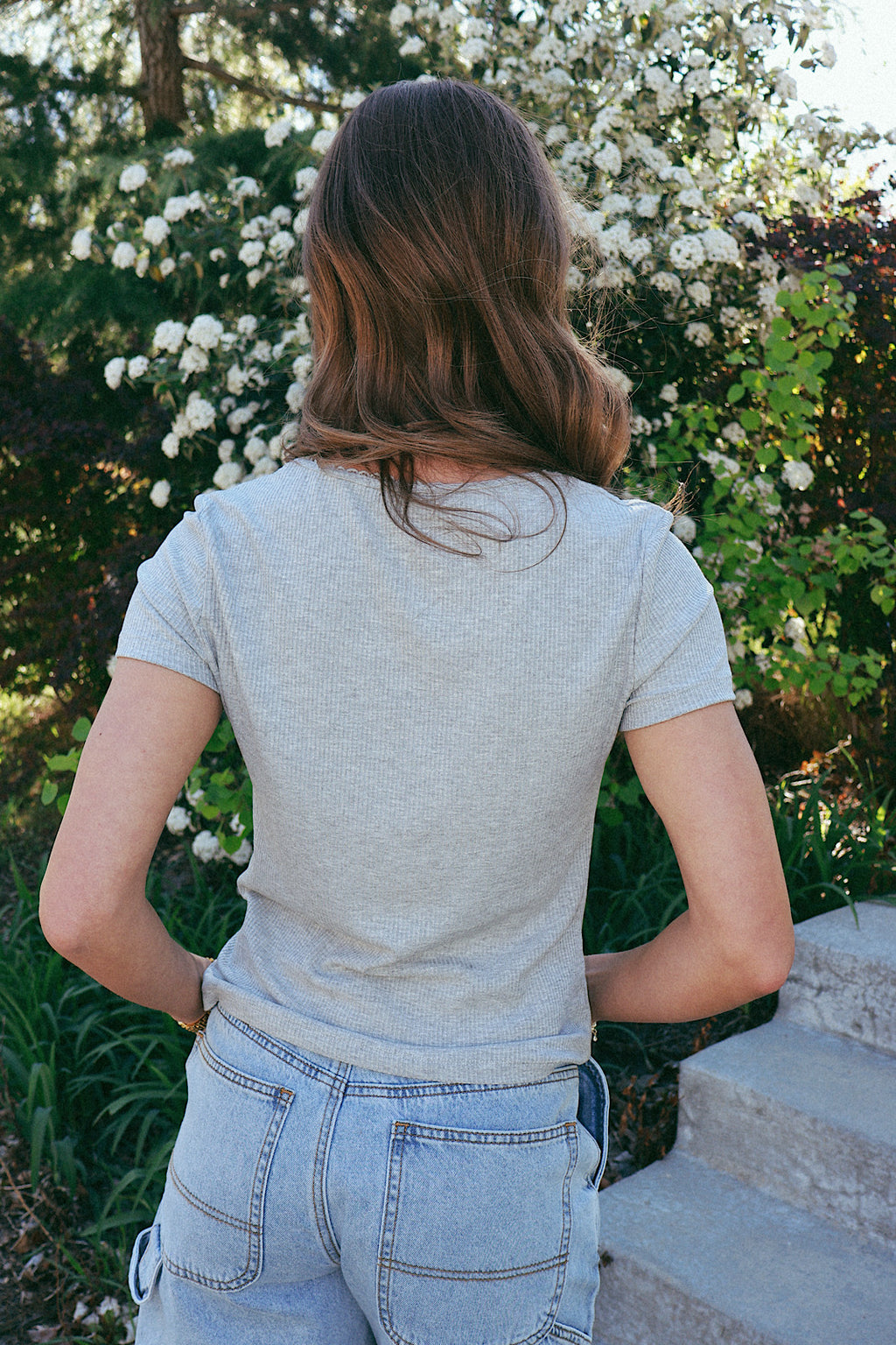Sweetheart Ribbed Tee