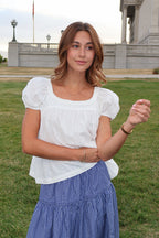 Sweet Caroline Ruffle Blouse