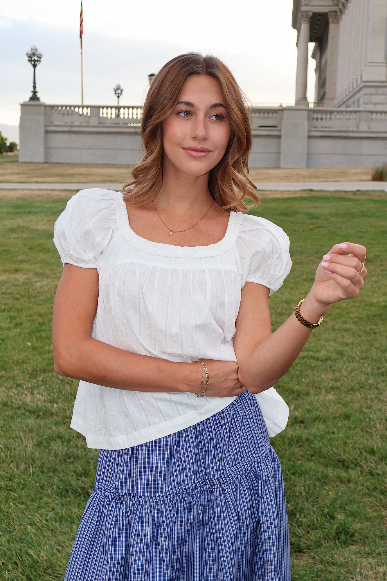 Sweet Caroline Ruffle Blouse