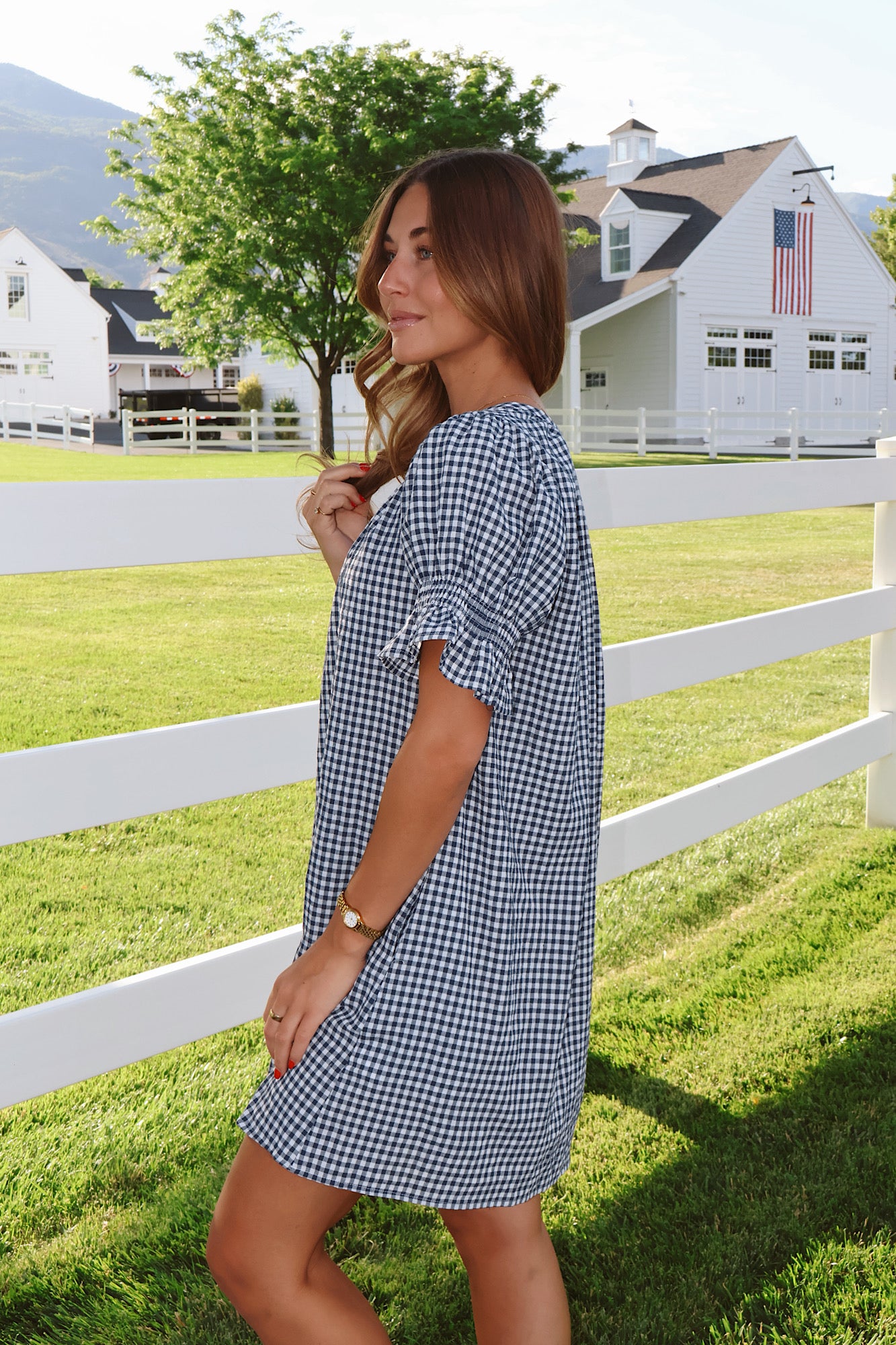 Sarah Gingham Dress